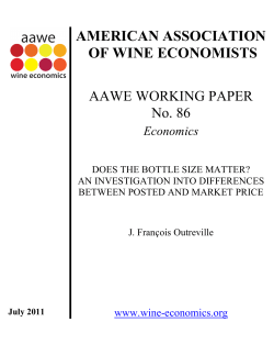 Economics - American Association of Wine Economists