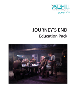 journey`s end - The Watermill Theatre