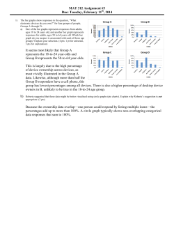 MAT 312 Assignment #3 Due: Tuesday, February 11th, 2014 It