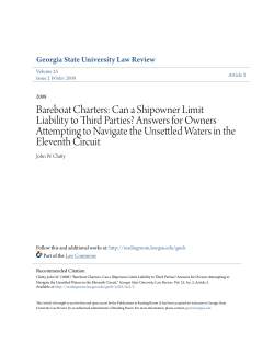 Bareboat Charters: Can a Shipowner Limit Liability to Third Parties
