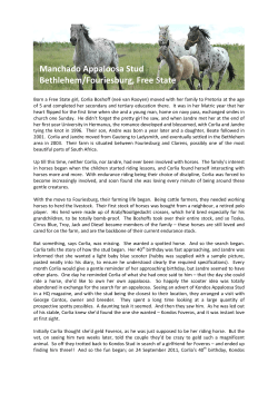 Manchado Appaloosa Stud Bethlehem/Fouriesburg, Free State