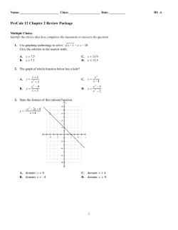 ExamView - PreCalc 12 Chp 2 Rev Pack.tst