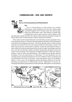 COMMUNALISM : RISE AND GROWTH