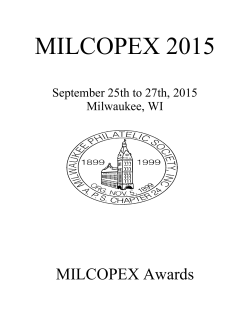 milcopex 2015 - Milwaukee Philatelic