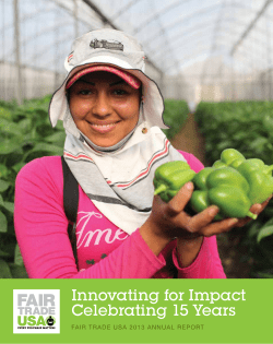 2013 Fair Trade USA Annual Report