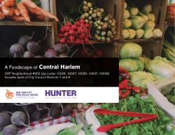 A Foodscape of Central Harlem