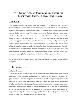 Urban Heat Island paper