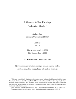 A General Affine Earnings Valuation Model