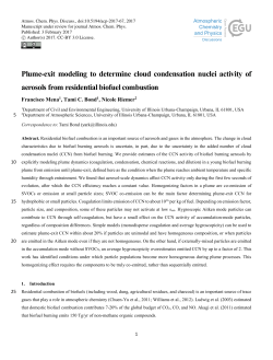 Plume-exit modeling to determine cloud condensation