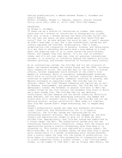 Dueling globalizations