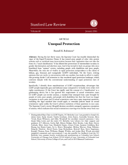 Unequal Protection - Stanford Law Review