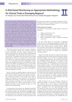 Is Risk-based Monitoring an Appropriate Methodology for Clinical
