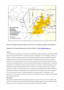 iron, comparative advantage, and specialization