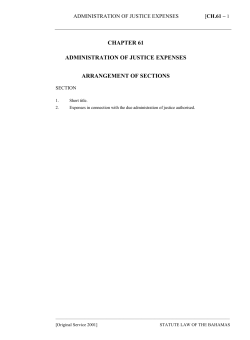 Administration of Justice Expenses Act