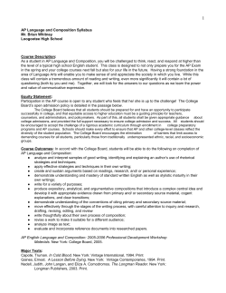 AP English Syllabus - Loogootee Community Schools