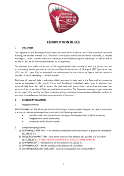 competition rules - RESO Suwałki 10,5