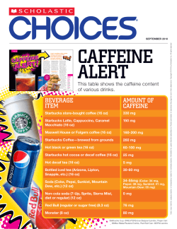 caffeine alert