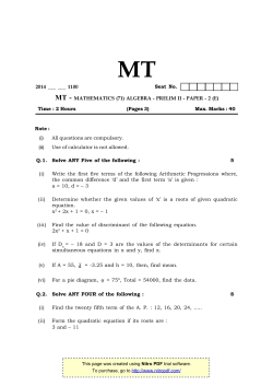 Q.1. Solve ANY Five of the following : 5 (i) Write the first five terms of