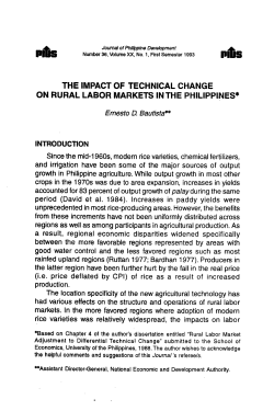 The Impact of Technical Change on Rural Labor Markets - SERP-P