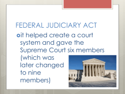 federal judiciary act