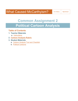 Common Assignment 2 Political Cartoon Analysis - K