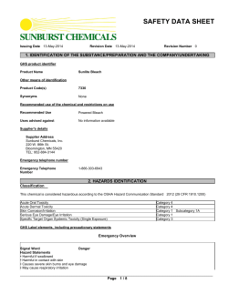 sunlite bleach - Sunburst Chemicals