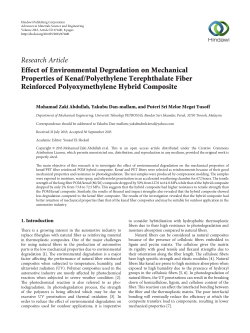 Effect of Environmental Degradation on Mechanical Properties of