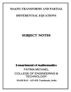 P.DE AND INTEGRAL TRASFORMS