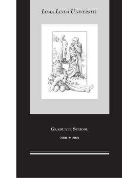 2004 Bulletin - Loma Linda University