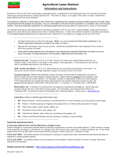 Agricultural Lease Abstract