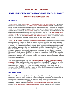 eatr: energetically autonomous tactical robot