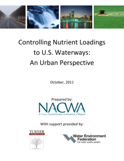 Controlling Nutrient Loadings to US Waterways: An Urban