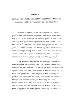 ECONOMIC ACTIVITIES: AGRICULTURE, INDUSTRIES, TRADE