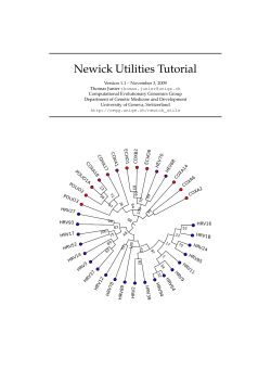 Newick Utilities Tutorial
