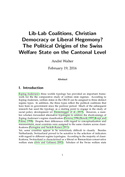 Lib-Lab Coalitions, Christian Democracy or Liberal Hegemony? The