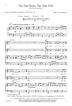 15-3022H The Tide Rises, The Tide Falls SSA.mus