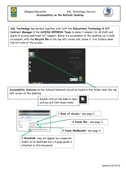 Accessibilty features on the Secondary Network can all be found in