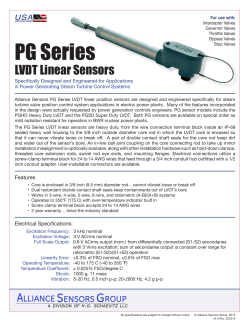 PG Series - Alliance Sensors Group
