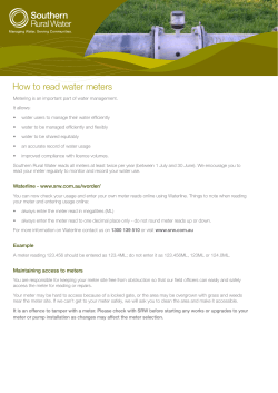 How to read water meters