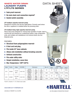 Hartell ltp-lts data sheet
