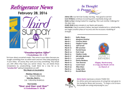 February 28 - Lincolnshire Church of the Brethren