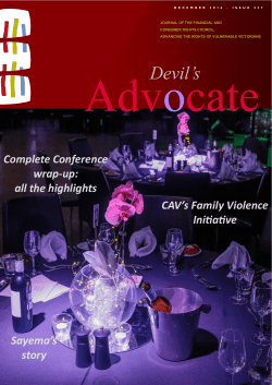 Devil`s Advocate - Financial and Consumer Rights Council