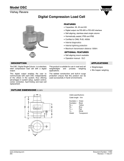 Digital Compression Load Cell Model DSC