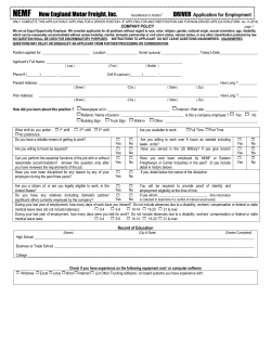 Print an Application - New England Motor Freight