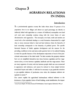 agrarian relations in india