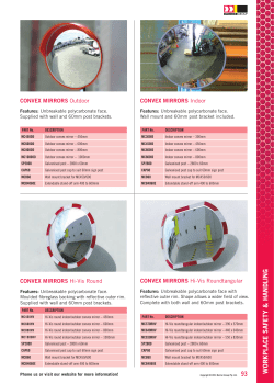 CONVEX MIRRORS Outdoor CONVEX MIRRORS