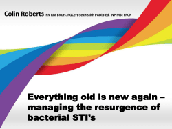 bacterial STI`s - Nursing in Practice Events