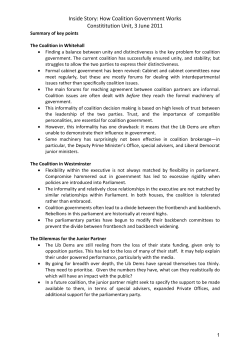 Inside Story: How Coalition Government Works