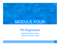 TB Diagnostics - Slides - Treatment Action Group