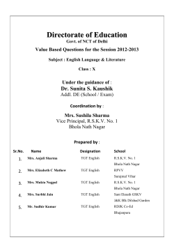 Addl. Value Based Support Material